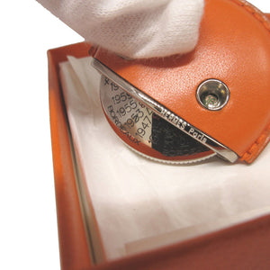 美品 エルメス タイユヴァン レザー オレンジ ワイン評価表 2396【中古】HERMES