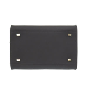 新品同様 ザ ロウ ソフト マルゴー 10 ショルダー トートバッグ レザー ブラック ストラップ付 黒 2404【中古】THE ROW ソフトマルゴー10