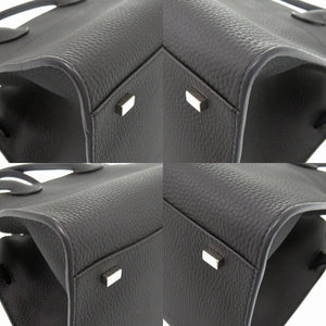 新品同様 ザ ロウ ソフト マルゴー 10 ショルダー トートバッグ レザー ブラック ストラップ付 黒 2404【中古】THE ROW ソフトマルゴー10