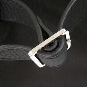 新品同様 ザ ロウ ソフト マルゴー 10 ショルダー トートバッグ レザー ブラック ストラップ付 黒 2404【中古】THE ROW ソフトマルゴー10