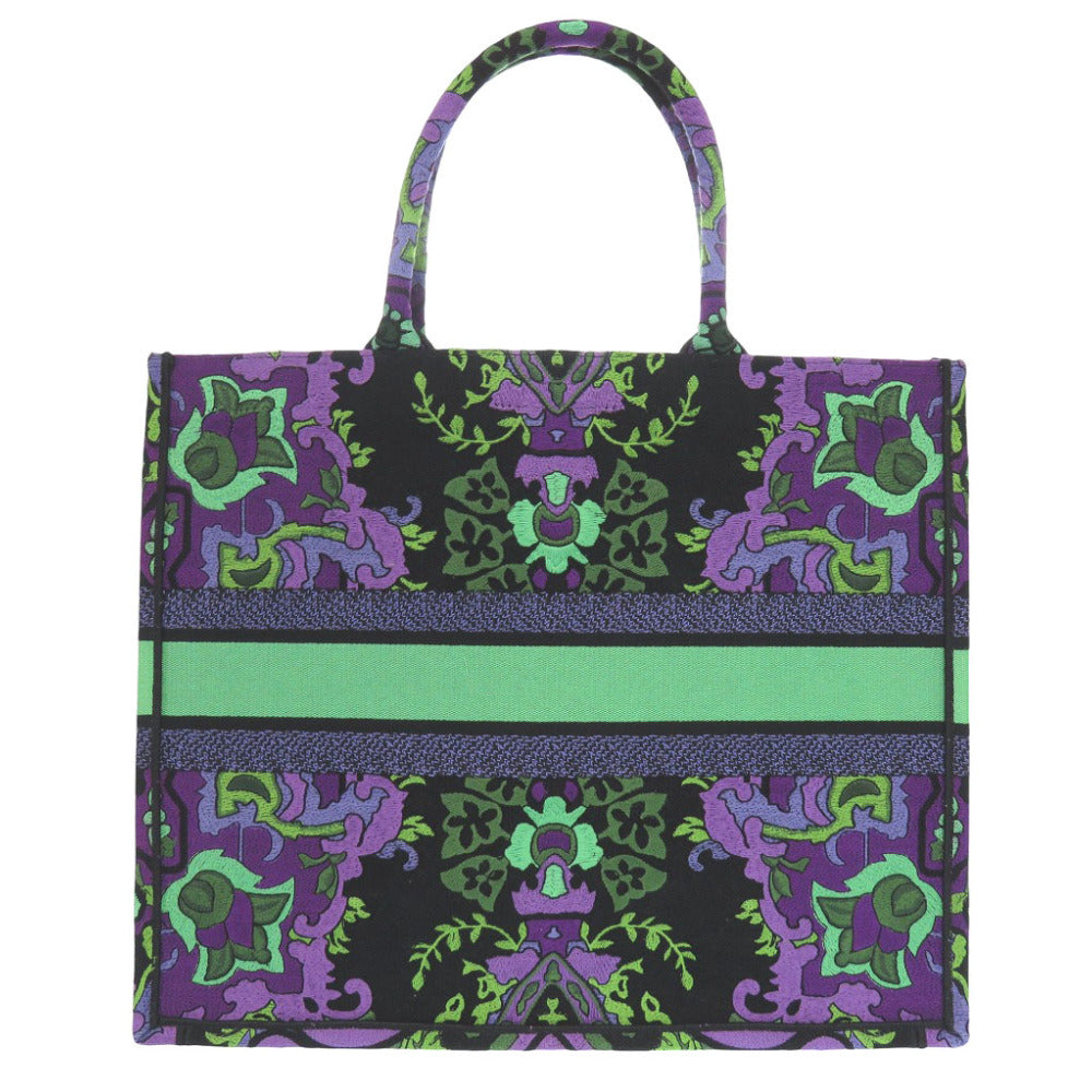 新品同様 クリスチャンディオール ブックトート ラージ 花柄 トートバッグ キャンバス 2405【中古】Christian Dior