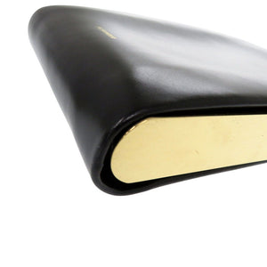 美品 ジルサンダー レザー ブラック ハンドバッグ 黒 656E【中古】JIL SANDER