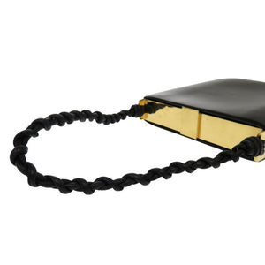 美品 ジルサンダー レザー ブラック ハンドバッグ 黒 656E【中古】JIL SANDER