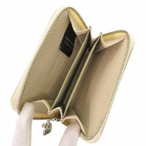 未使用 ブルガリ レオーニ レザー コインケース ベージュ 0007【中古】BVLGARI