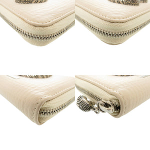 未使用 ブルガリ レオーニ レザー コインケース ベージュ 0007【中古】BVLGARI