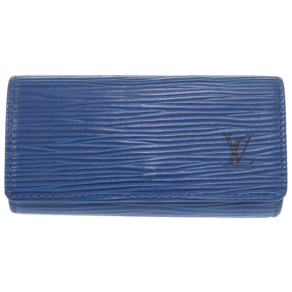 ルイ ヴィトン ミュルティクレ4 エピ ブルー M63825 4連 キーケース 青 LV 0015 【中古】 LOUIS VUITTON