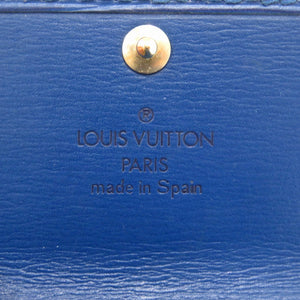 ルイ ヴィトン ミュルティクレ4 エピ ブルー M63825 4連 キーケース 青 LV 0015 【中古】 LOUIS VUITTON