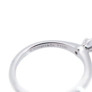 新品同様 ティファニー ソリティア ダイヤ0.20ct Pt950 リング プラチナ/ダイヤモンド 指輪 14号 ジュエリー アクセサリー 0042【中古】TIFFANY&Co. レディース