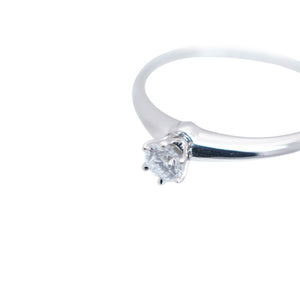 新品同様 ティファニー ソリティア ダイヤ0.20ct Pt950 リング プラチナ/ダイヤモンド 指輪 14号 ジュエリー アクセサリー 0042【中古】TIFFANY&Co. レディース
