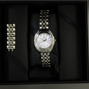 新品同様 セイコー グランドセイコー エレガンスコレクション STGF349 / 4J51-0AR0 クオーツ 腕時計 SS/ダイヤモンド パープル 紫 0053【中古】SEIKO レディース