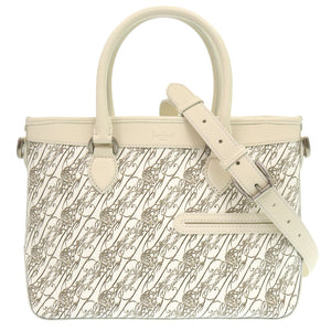 新品同様 ベルルッティ トゥージュールXS ブリーフケース レザー/PVC/トワル マルブフ ホワイト 0059【中古】BERLUTI ショルダーストラップ