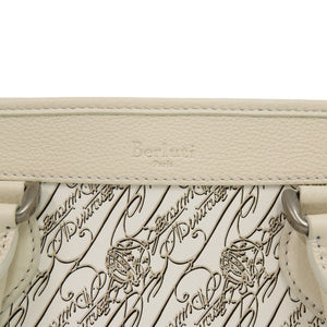 新品同様 ベルルッティ トゥージュールXS ブリーフケース レザー/PVC/トワル マルブフ ホワイト 0059【中古】BERLUTI ショルダーストラップ