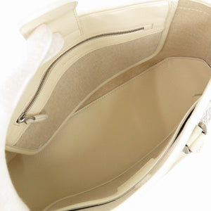 新品同様 ベルルッティ トゥージュールXS ブリーフケース レザー/PVC/トワル マルブフ ホワイト 0059【中古】BERLUTI ショルダーストラップ