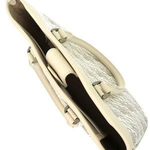 新品同様 ベルルッティ トゥージュールXS ブリーフケース レザー/PVC/トワル マルブフ ホワイト 0059【中古】BERLUTI ショルダーストラップ