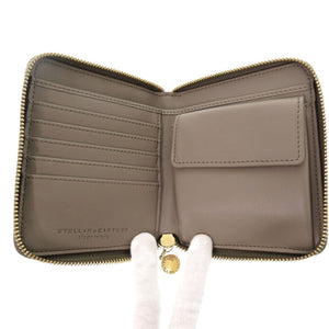 新品同様 ステラマッカートニー レザー ピンク 二つ折り財布 0091【中古】Stella McCartney
