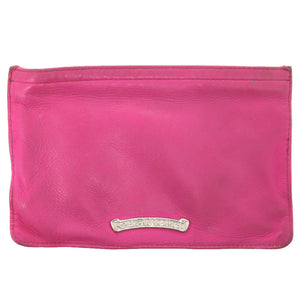 クロムハーツ コインパース ポーチ レザー ピンク 財布 0100 【中古】 CHROME HEARTS