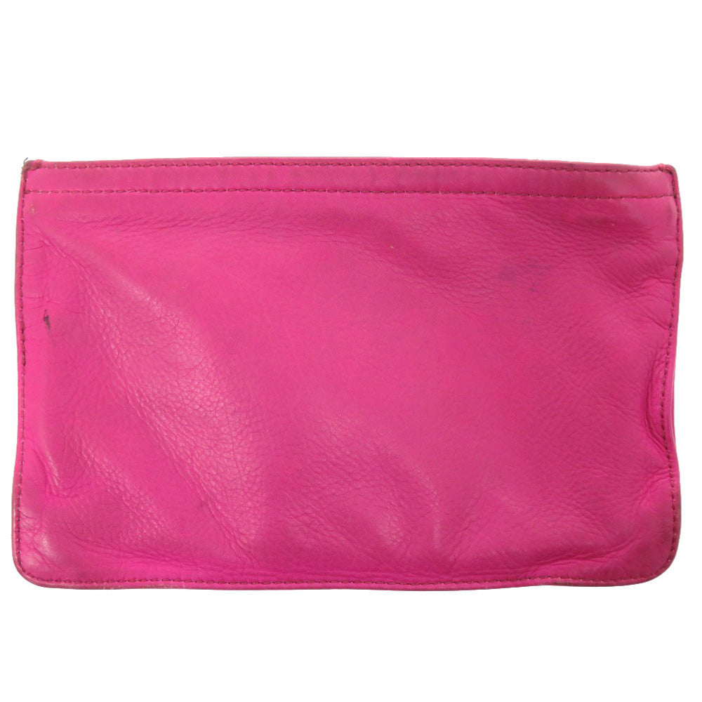 クロムハーツ コインパース ポーチ レザー ピンク 財布 0100 【中古】 CHROME HEARTS