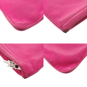 クロムハーツ コインパース ポーチ レザー ピンク 財布 0100 【中古】 CHROME HEARTS