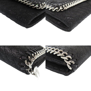 未使用 ステラマッカートニー ファラベラ 合成皮革 ブラック 長財布 黒 0102【中古】Stella McCartney