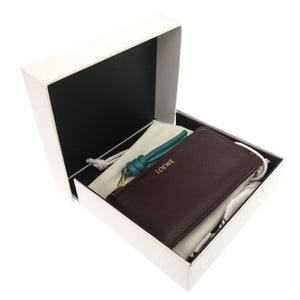 未使用 ロエベ ノット フラグメントケース コインケース レザー ボルドー 財布 0120 【中古】 LOEWE