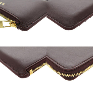 未使用 ロエベ ノット フラグメントケース コインケース レザー ボルドー 財布 0120 【中古】 LOEWE