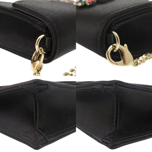 新品同様 クリスチャンルブタン Loubi54 2WAY ショルダーバック クリスタル 装飾 クラッチバッグ 0123【中古】Christian Louboutin