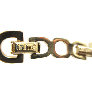 美品 クリスチャン ディオール チェーン チョーカー メタル ゴールド 0125【中古】Christian Dior