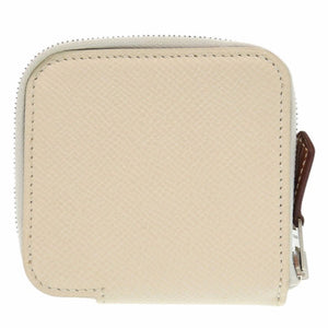 美品 エルメス アザップ シルクイン コンパクト ヴォーエプソン クレ コインケース T刻印 0126【中古】HERMES