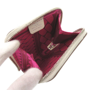 美品 エルメス アザップ シルクイン コンパクト ヴォーエプソン クレ コインケース T刻印 0126【中古】HERMES