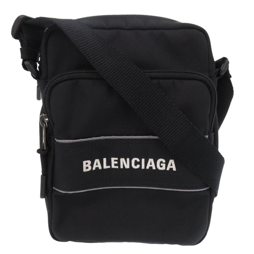 新品同様 バレンシアガ スポーツ スモールメッセンジャーバッグ 638657 ナイロン ブラック ボディバッグ 黒 0172【中古】BALENCIAGA