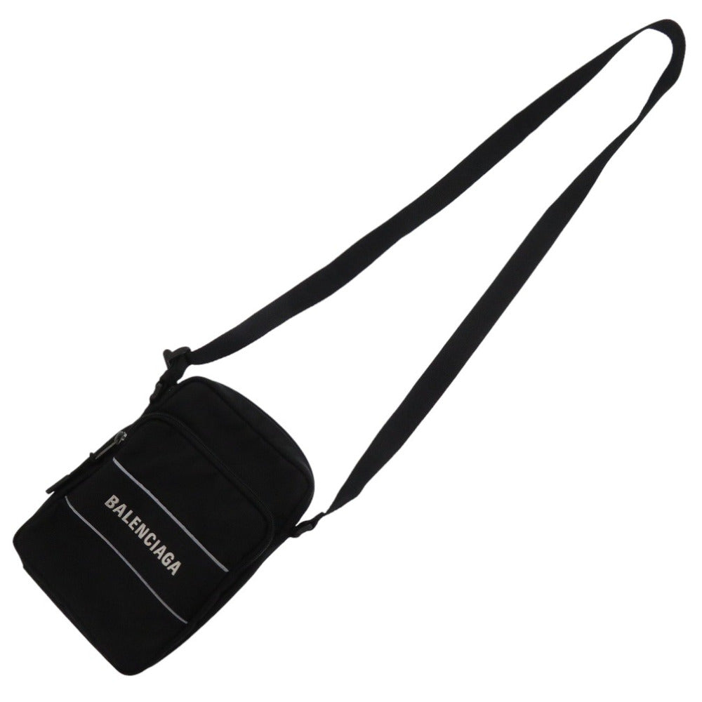 新品同様 バレンシアガ スポーツ スモールメッセンジャーバッグ 638657 ナイロン ブラック ボディバッグ 黒 0172【中古】BALENCIAGA