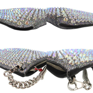 美品 クリスチャンルブタン LOUBIPOSH スパイクスタッズ チェーンショルダーバッグ 2WAY クラッチバッグ レザー 0218【中古】Christian Louboutin