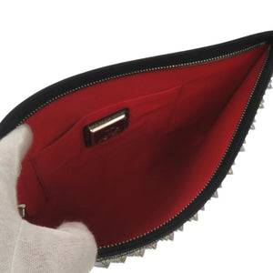 美品 クリスチャンルブタン LOUBIPOSH スパイクスタッズ チェーンショルダーバッグ 2WAY クラッチバッグ レザー 0218【中古】Christian Louboutin