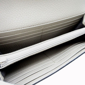 未使用品 グッチ ダブルG バイカラー コンチネンタルウォレット プチマーモント 456116 長財布 GGスプリームキャンバス/レザー ベージュ 0225【中古】GUCCI