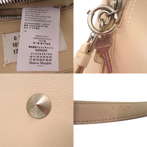 美品 メゾン マルジェラ 5AC 2WAYショルダーバッグ トートバッグ S56WD0038 レザー ベージュ 0241【中古】Maison Margiela