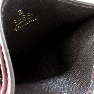 グッチ ドラえもん ミニGGスプリーム キャンバス 654539 カードケース GGキャンバス/レザー ベージュ&エボニー 0258【中古】GUCCI