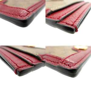 グッチ ドラえもん ミニGGスプリーム キャンバス 654539 カードケース GGキャンバス/レザー ベージュ&エボニー 0258【中古】GUCCI