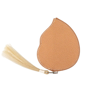 新品同様 エルメス アニマルモチーフ コインケース 馬 バレニア/クリノラン/ポークリセ ナチュラル □L刻印(2008年製) 茶 0263【中古】HERMES