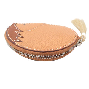 新品同様 エルメス アニマルモチーフ コインケース 馬 バレニア/クリノラン/ポークリセ ナチュラル □L刻印(2008年製) 茶 0263【中古】HERMES