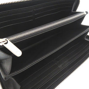 新品同様 ルイ ヴィトン ジッピーウォレット モノグラム マヒナ ブラック ノワール M61867 ラウンドファスナー 長財布 黒 LV 0272 【中古】 LOUIS VUITTON