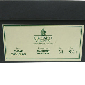 未使用品 クロケットアンドジョーンズ 5599 CHEAM プレーントゥ  28cm レザー ブラック 0281【中古】CROCKETT&JONES