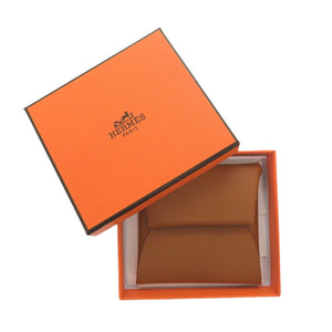 未使用 エルメス バスティア ヴォーエプソン ゴールド U刻印(2022年製) コインケース 財布 茶 0302【中古】HERMES