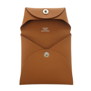 未使用 エルメス バスティア ヴォーエプソン ゴールド U刻印(2022年製) コインケース 財布 茶 0302【中古】HERMES