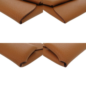 未使用 エルメス バスティア ヴォーエプソン ゴールド U刻印(2022年製) コインケース 財布 茶 0302【中古】HERMES