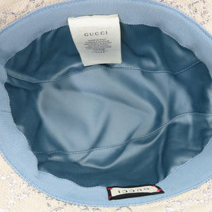 美品 グッチ GGラメ バケットハット 631951 ウール/ナイロン ベージュ 帽子 0316【中古】GUCCI