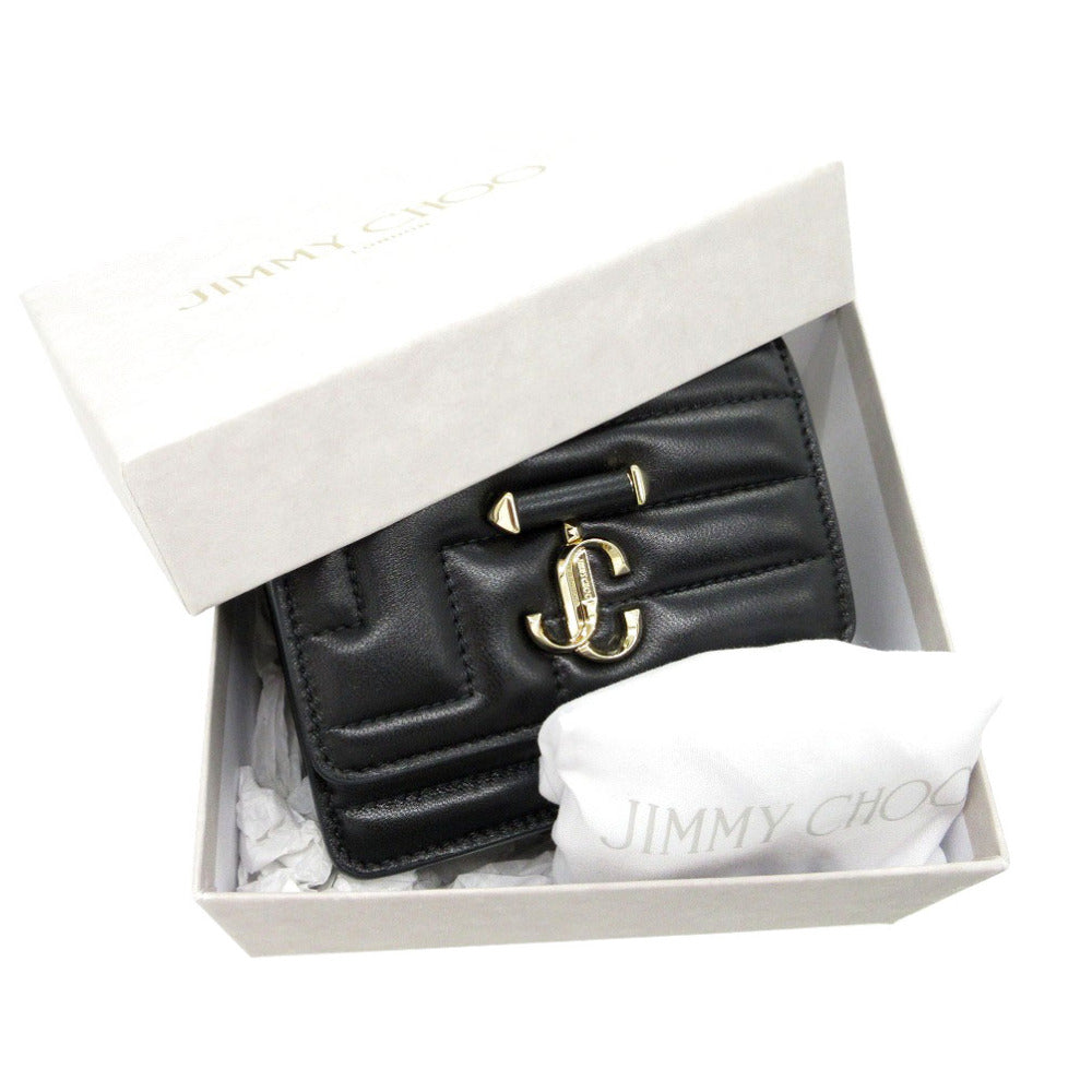 新品同様 ジミーチュウ ボヘミア ショルダーバッグ レザー ブラック 黒 0319【中古】JIMMY CHOO