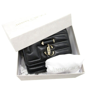 新品同様 ジミーチュウ ボヘミア ショルダーバッグ レザー ブラック 黒 0319【中古】JIMMY CHOO