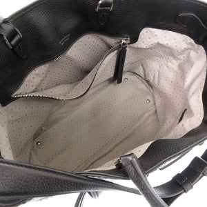 美品 トッズ ダブルT トートバッグ 2WAY ショルダーバッグ ロゴ レザー ブラック 0341【中古】TOD’S