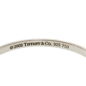 ティファニー ハート シルバー925 イエローゴールド750 シルバー バングル 0355【中古】TIFFANY&Co.