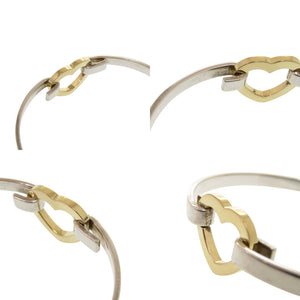 ティファニー ハート シルバー925 イエローゴールド750 シルバー バングル 0355【中古】TIFFANY&Co.